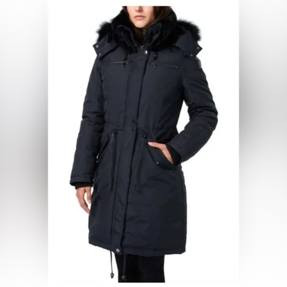 Pajar Serenity rabbit fur -Trimmed Parka  Coat